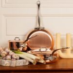 Mauviel M'Heritage 150 S 1.5mm Polished Copper & Stainless Steel 14-Piece Cookware Set With Cast Stainless Steel Handles And Curved Lid, Made In France - Image 4