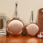 Mauviel M'Heritage 150 S 1.5mm Polished Copper & Stainless Steel 14-Piece Cookware Set With Cast Stainless Steel Handles And Curved Lid, Made In France - Image 5