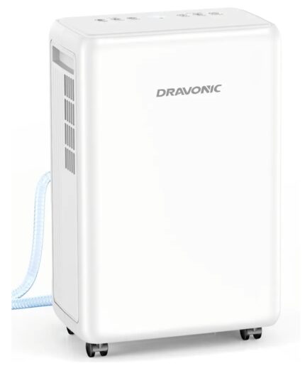 2000 Sq. Ft Dehumidifier for Basement, 30 Pint Dehumidifiers for Home, Bedroom and Bathroom, 3 Modes Dehumidifier with Drain Hose, Smart Humidity Control, 24H Timer (Off-White)
