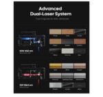 LaserPecker LP4 Dual-Laser Engraver with Rotary & Slide Extensions, 8K 240,000mm/min for 360° Tumblers/160x300mm Batch Jobs, Auto-Switch IR/Diode for Jewelry & Industrial Mass Production, Deluxe Set - Image 4