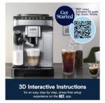 De'Longhi Magnifica Evo Automatic Espresso & Coffee Machine with Auto Milk Frother, Built-in Grinder & Auto-Clean Function - For Latte, Cappuccino, Americano, Iced Coffee, ECAM29084SB , Silver - Image 5