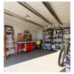 10x12 FT Outdoor Storage Shed, Garden Shed with Updated Frame Structure and Lockable Doors, Metal Tool Sheds for Backyard Garden Patio Lawn, White - Image 4