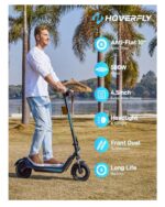 Hoverfly X3/X5 Electric Scooter for Adults, 18/25 Mile Range, 20Mph Top Speed, 500W Motor, 10'' Solid Tire, with Double Suppression Electric Code Lock Walk Assist Mode, Foldable Commuting E Scooter - Image 7