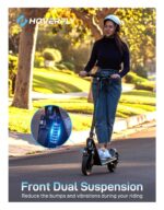 Hoverfly X3/X5 Electric Scooter for Adults, 18/25 Mile Range, 20Mph Top Speed, 500W Motor, 10'' Solid Tire, with Double Suppression Electric Code Lock Walk Assist Mode, Foldable Commuting E Scooter - Image 5