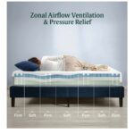 ZINUS 10 Inch Ultra Cooling Gel Memory Foam Mattress, Queen, Cool-to-Touch Soft Knit Cover, Pressure Relieving, CertiPUR-US Certified, Mattress in A Box, All-New, Made in USA - Image 4