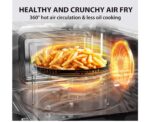 TOSHIBA 6-in-1 Inverter Countertop Microwave Oven Healthy Air Fryer Combo, MASTER Series, Air Fryer, Broil, Convection, Speedy Combi, Even Defrost, Sound On/Off 27 Auto Menu Stainless Steel - Image 2