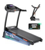 THERUN Incline Treadmill for Running and Walking, 300 lbs Weight Capacity Folding Treadmill with 0-15% Auto Incline, Wide Belt, 3.5HP, App, Heart Rate