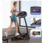 THERUN Incline Treadmill for Running and Walking, 300 lbs Weight Capacity Folding Treadmill with 0-15% Auto Incline, Wide Belt, 3.5HP, App, Heart Rate - Image 2