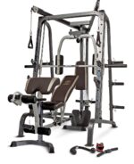 MARCY Smith Cage Workout Machine Full Body StrengthTraining Home Gym Equipment System with Leg Developer, Press Bar, PEC Deck, and Squat Rack