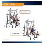 MARCY Smith Cage Workout Machine Full Body StrengthTraining Home Gym Equipment System with Leg Developer, Press Bar, PEC Deck, and Squat Rack - Image 3