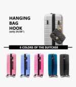 VANELC 3 Piece Hard Shell Luggage sets with TSA Lock Spinner Wheel ABS Lightweights Checked Convenient Stackable Suitcase Woman Men (20/24/28) (Silver Grey, 3PCS) - Image 2