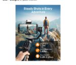 hohem iSteady M7 Gimbal Stabilizer for iPhone, Phone Gimbal with AI Tracking, 1.4" Detachable Touchscreen Remote, Built-in Extension Rod, Fill Light, Phone Stabilizer for Video Recording, YouTube - Image 4